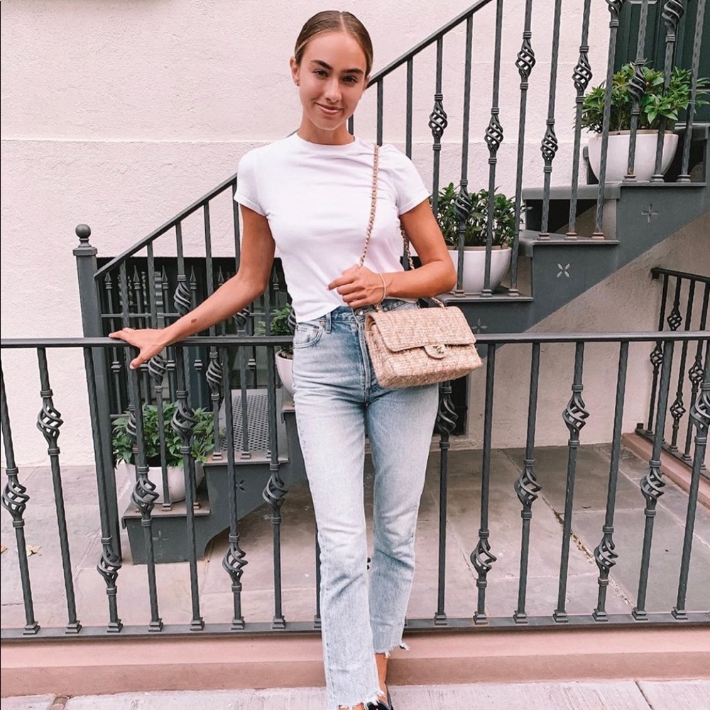 AGOLDE RILEY HI-RISE STRAIGHT CROP JEAN Size 27